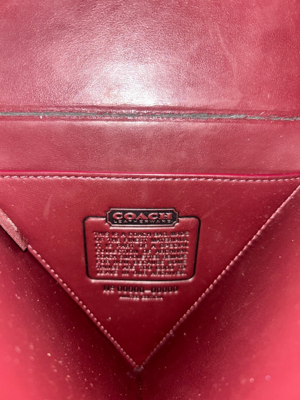Rare Coach “City Blocks Triangle Bag” in Orange. C0304. - Picture 6 of 6